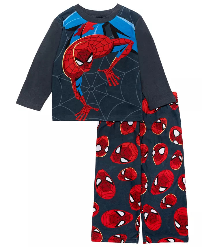 Marvel Spider-Man Crawling Hero 2-Piece Toddler Boys Pajama Set