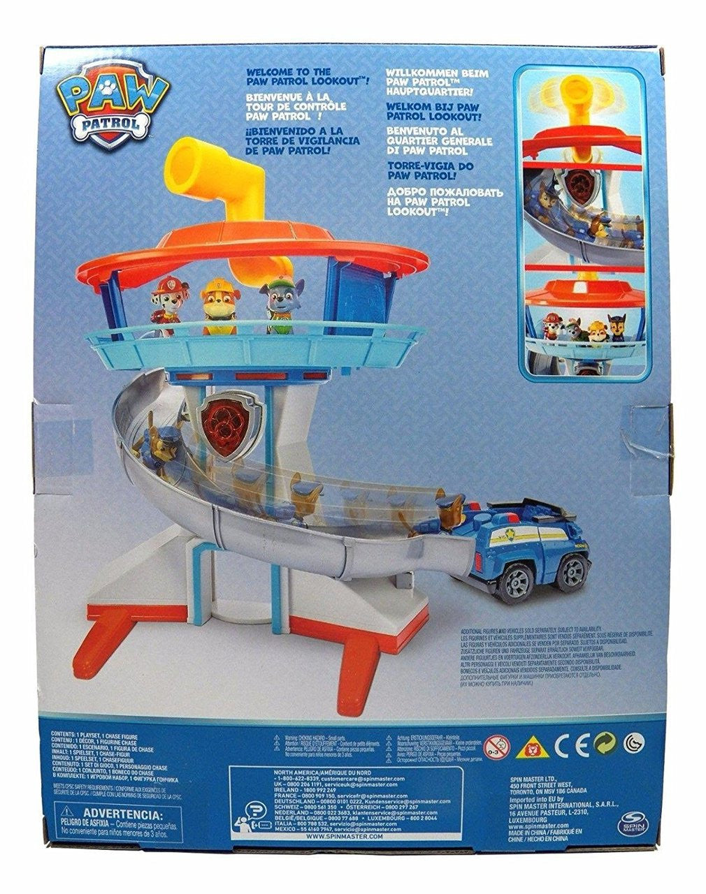 Paw Patrol - The Lookout Playset with Chase