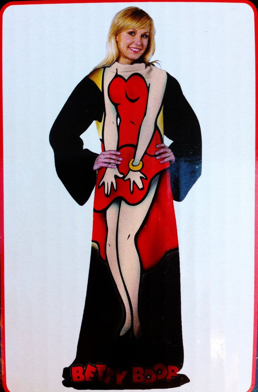 Betty Boop Sleeved Fleece Blanket - Comfy Throw Designer Series