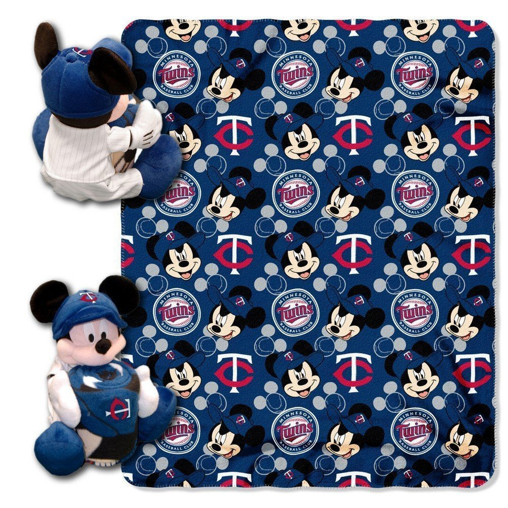 MLB Minnesota Twins 40x50-Inch Throw with 14-Inch Hugger