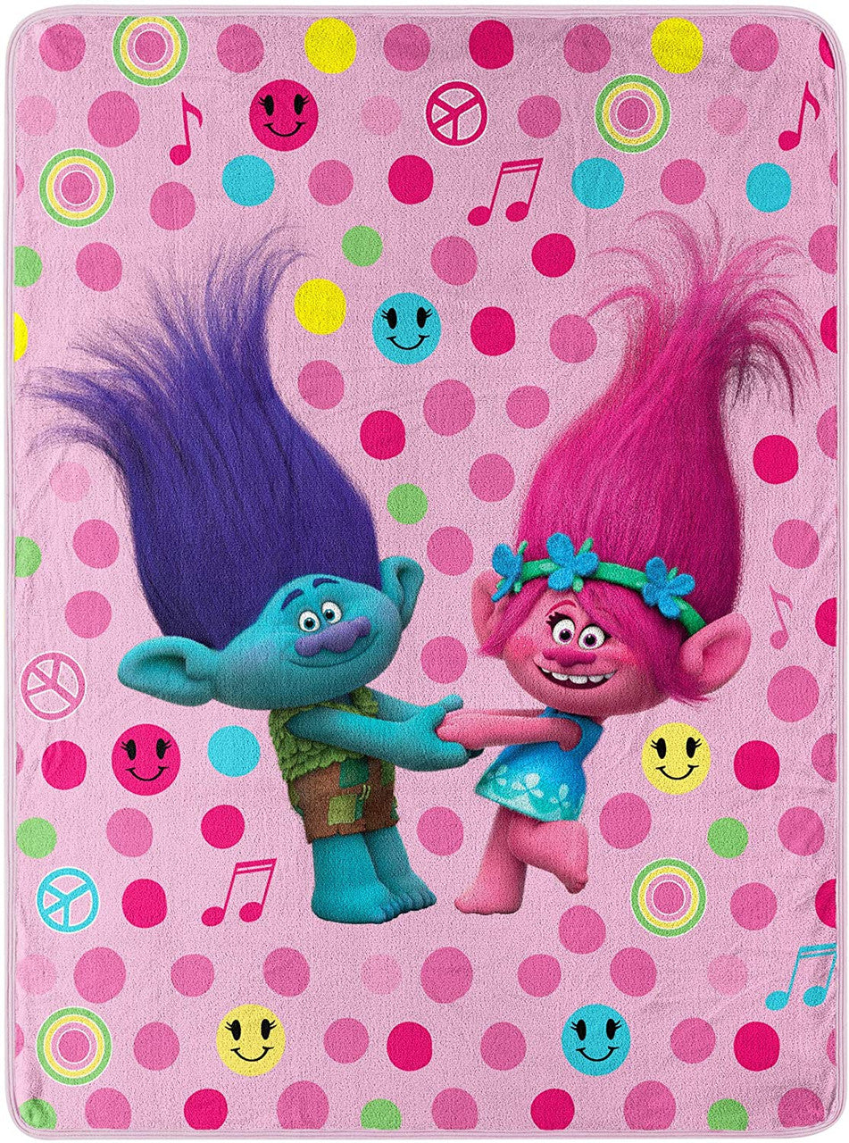 DreamWorks Trolls "Happy Smiles" Throw