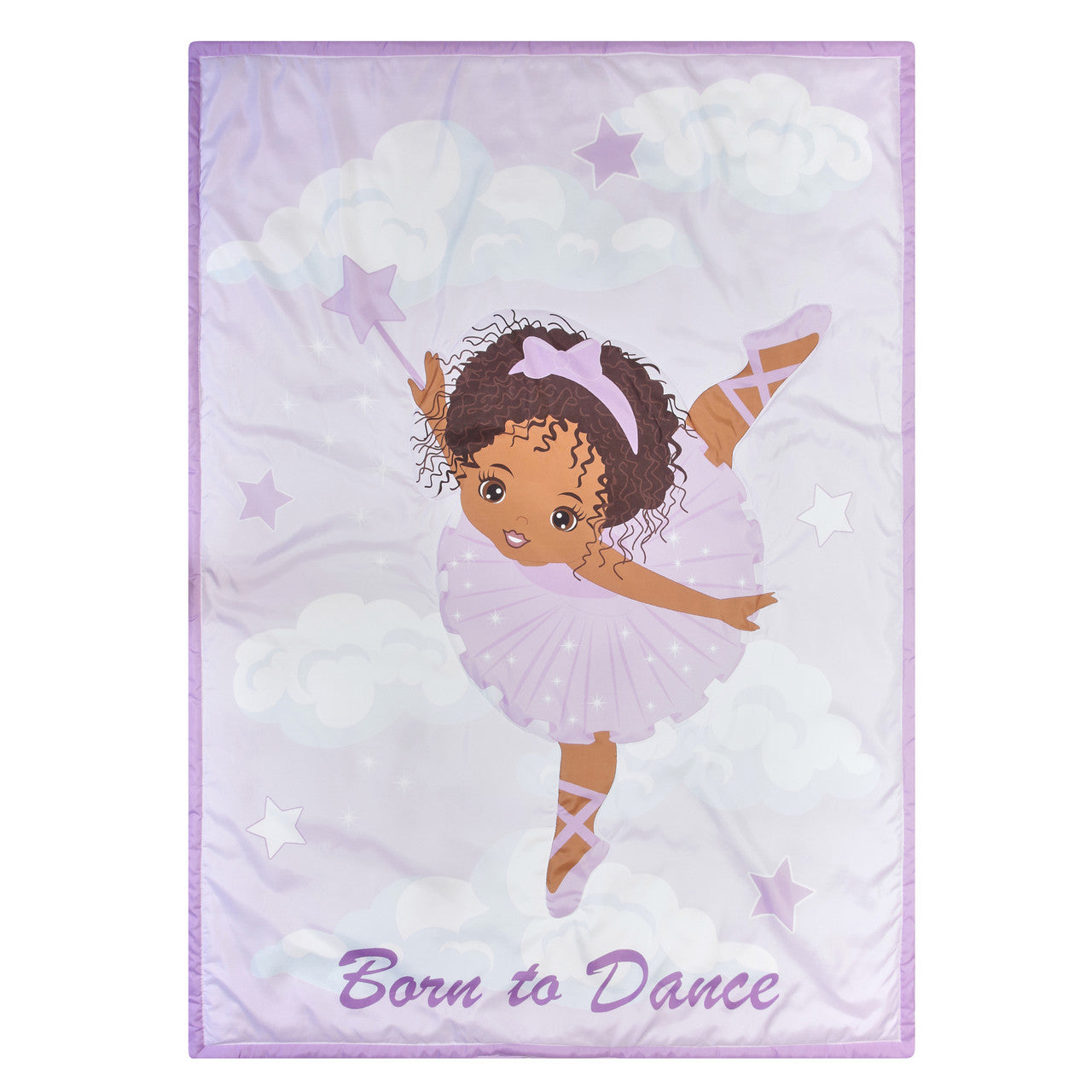 Everyday Kids 4 Piece African American Ballerina Toddler Bedding Set