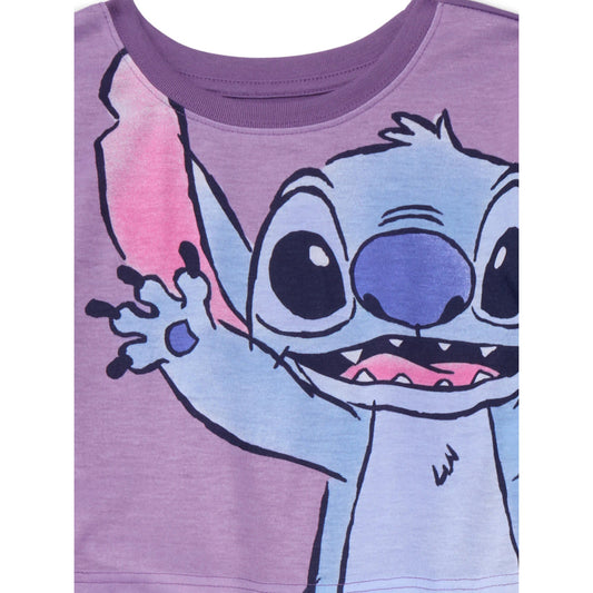 Disney Lilo and Stitch Girls Long Sleeve Top and Pants Pajama Set