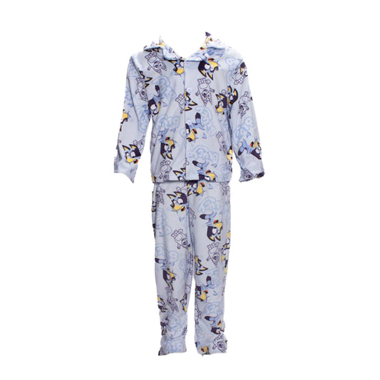 Bluey Toddler Boys Button-Up 2-Piece Pajama Set