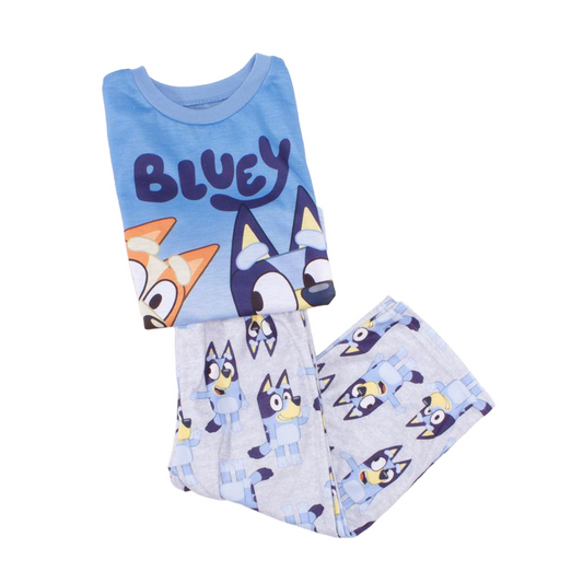 Kids Bluey 2-Piece Pajama Set – Long Sleeve Top and Matching Pants Sleepwear