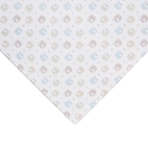 Baby Travel Swaddle Blue and Gray Elephant, Size 0-3 Months