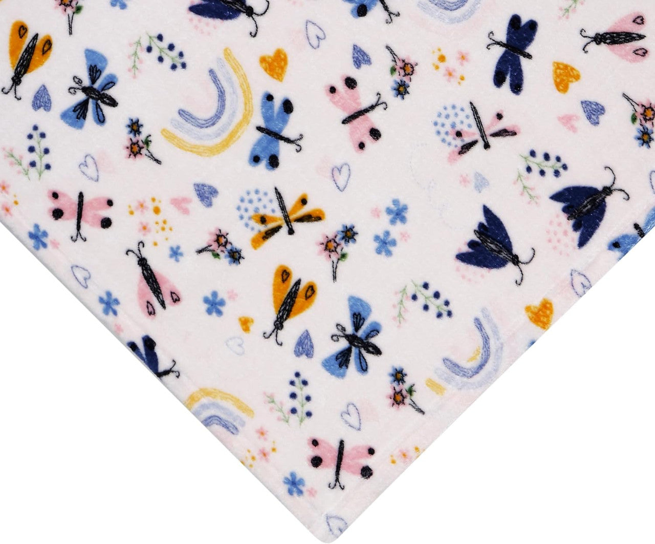 Baby Travel Swaddle Rainbow and Butterflies, Size 0-3 Months