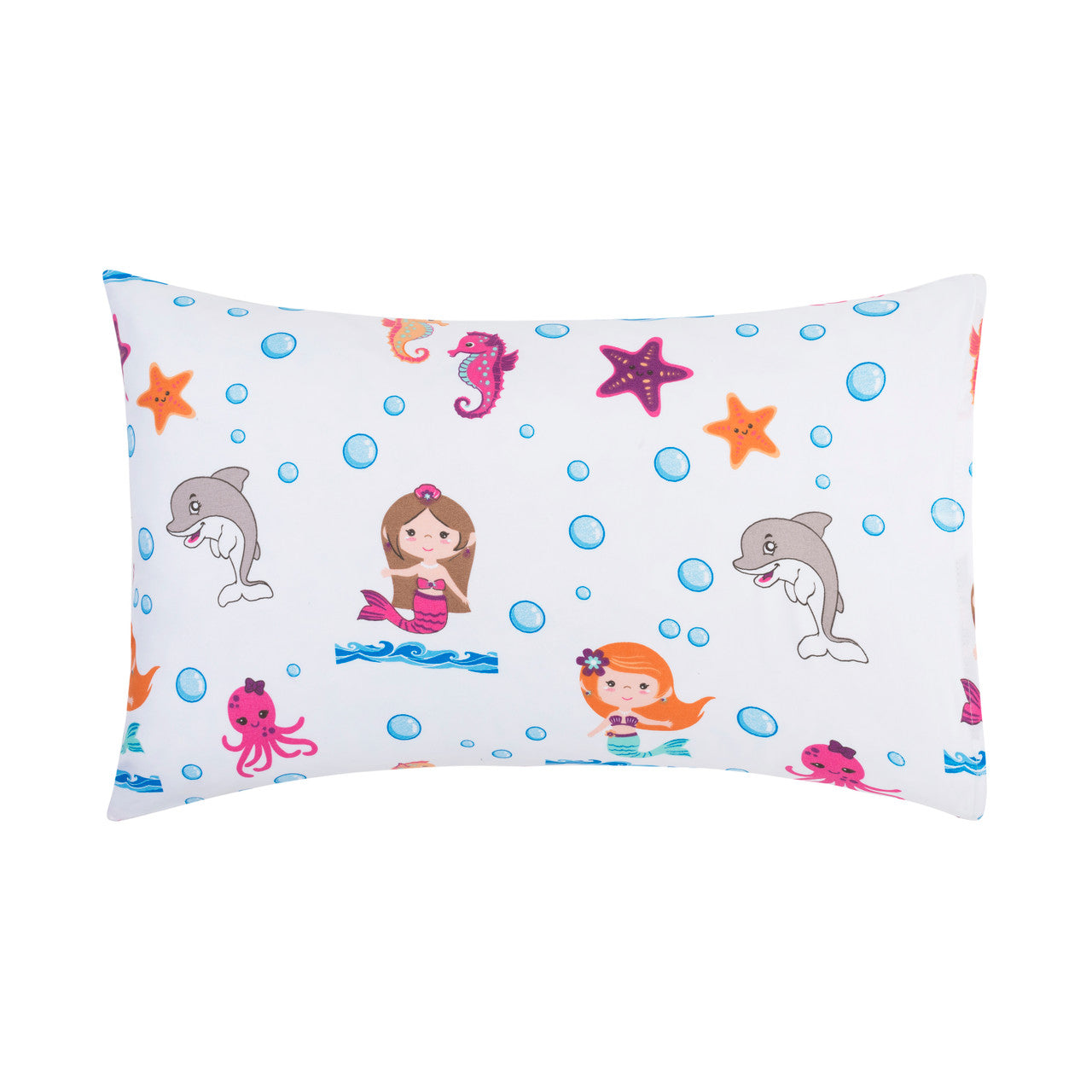 EVERYDAY KIDS 2-Pack Toddler Travel Pillowcases - Undersea Mermaid Adventure