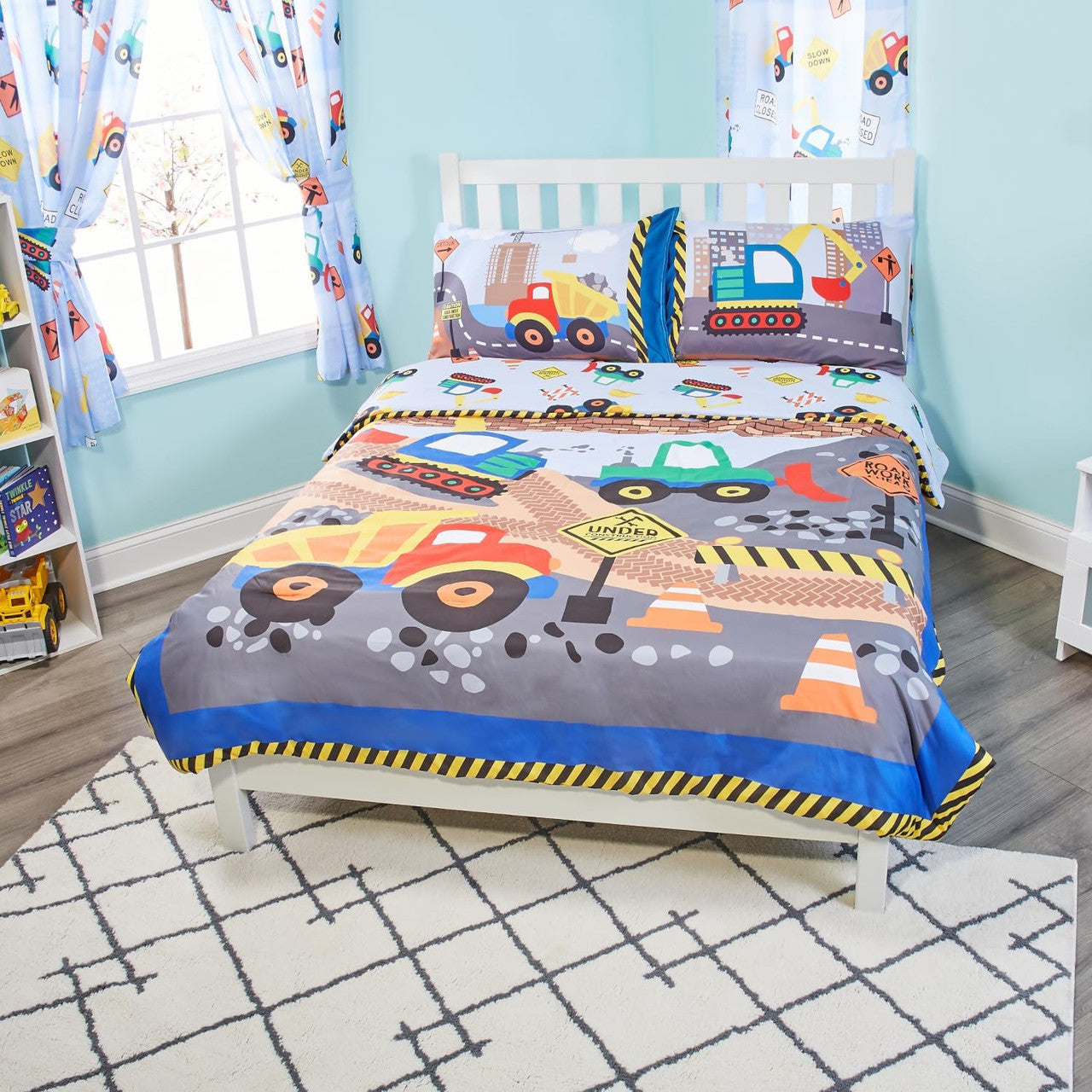Everyday Kids Construction Twin/Full Size Bed Comforter