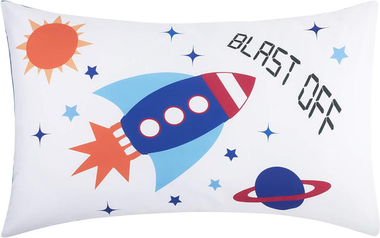 Everyday Kids Blast Off in Outer Space 3PC Twin Size Bed Sheet Set