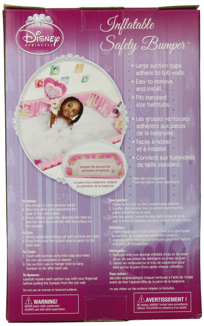 Disney Inflatable Safety Bathtub Bumpers, Princess (Discontinued by Manufacturer)