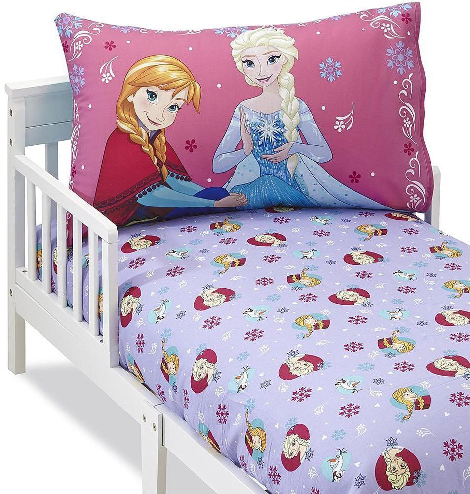 Disney Frozen "Sisters Forever" 4 Piece Toddler Bed Set