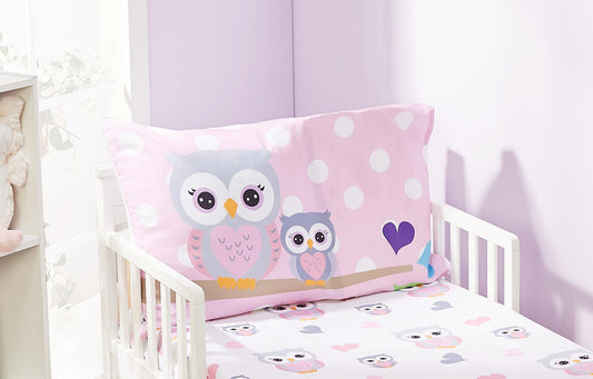 EVERYDAY KIDS 2-Pack Standard Size Pillowcases - Woodland Owls