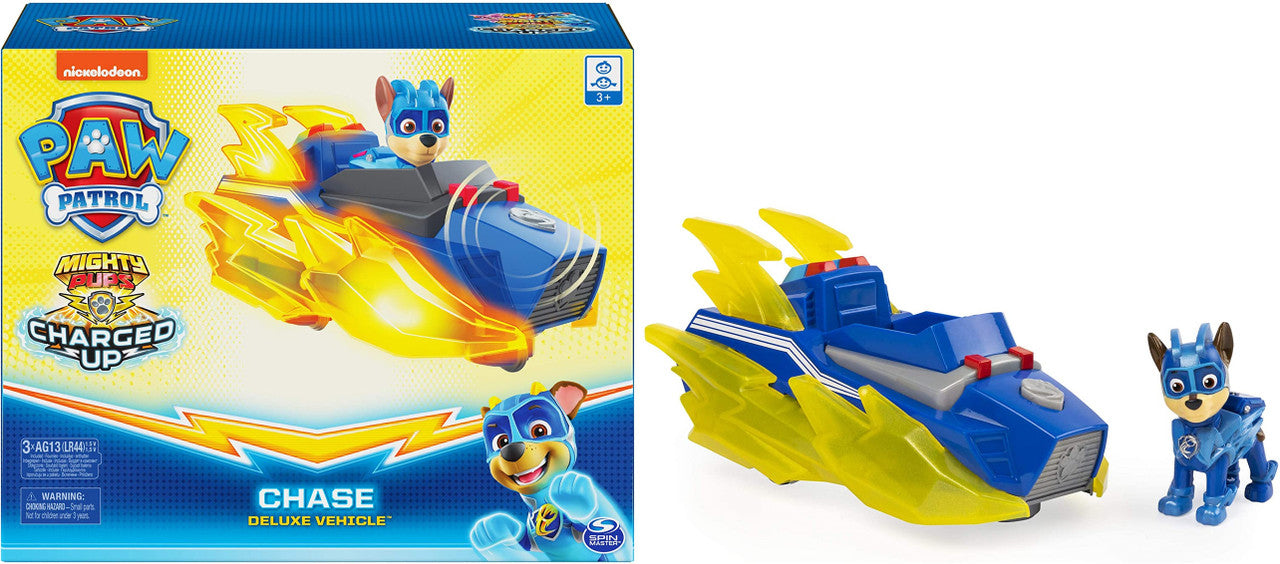 Paw Patrol Mighty Pups Charged Up Chase’s Deluxe Vehicle