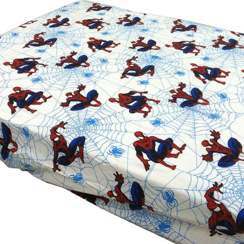 Marvel Amazing Spider-Man Fitted Sheet - Webslinger Superhero Sheet Toddler Bed Size