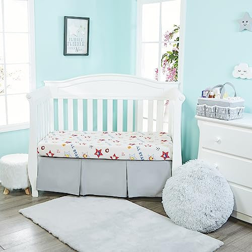 2PK Crib Sheets - Jungle Sports and Blue