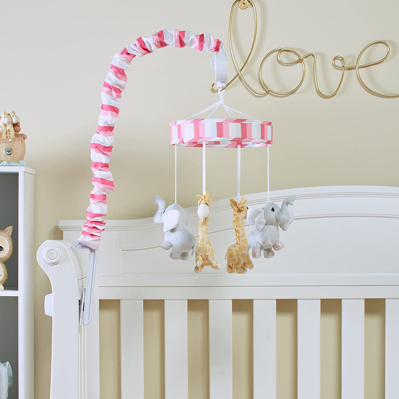 Precious Moments Noah's Ark Girls Musical Nursery Crib Mobile