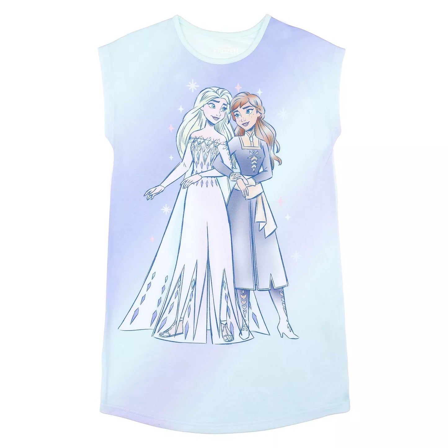 Disney Frozen Little Girls’ One-Piece Elsa & Anna Nightgown