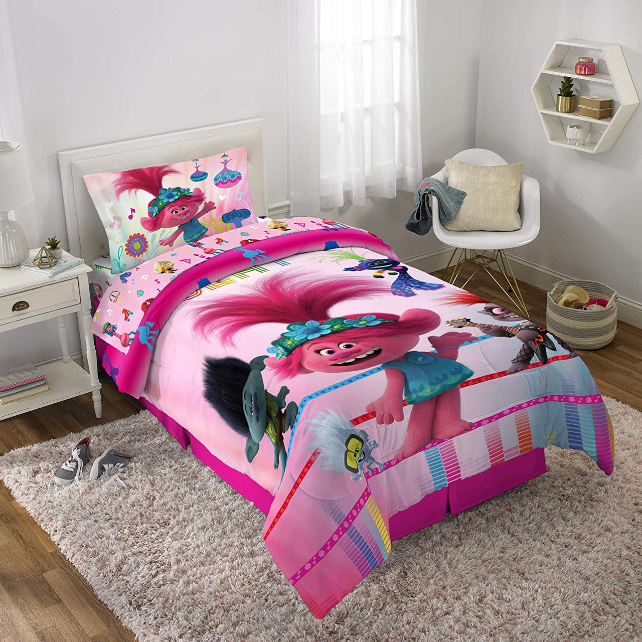 monsters inc twin bedding Trolls World Tour Twin/Full Comforter – Kids Warehouse