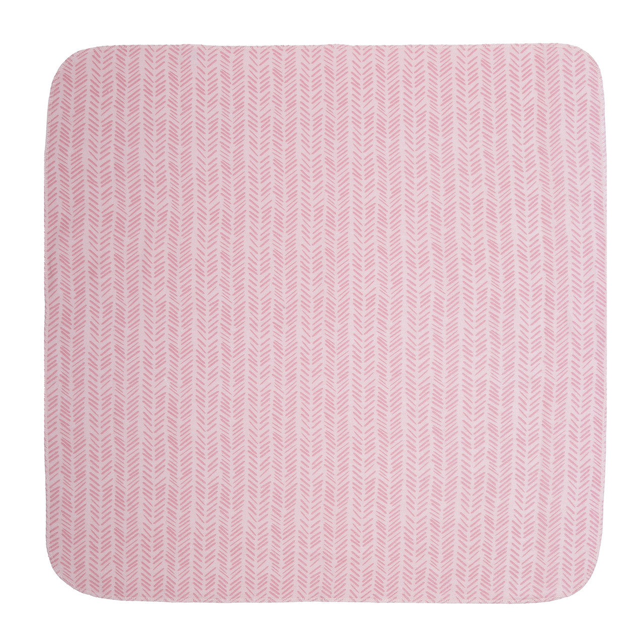 EVERYDAY KIDS 4 Pack Flannel Receiving Baby Blanket Set - Wild Flowers/Pink Dashes