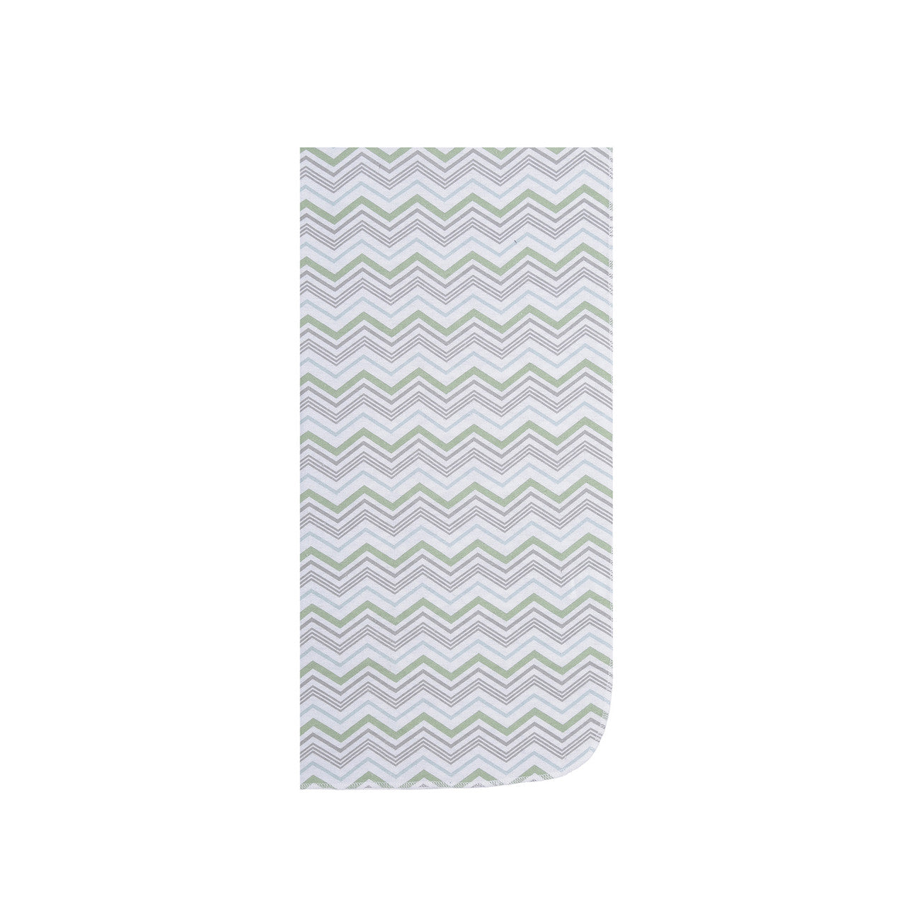 EVERYDAY KIDS 4 Pack Flannel Receiving Baby Blanket Set - Dinosaurs/Chevron