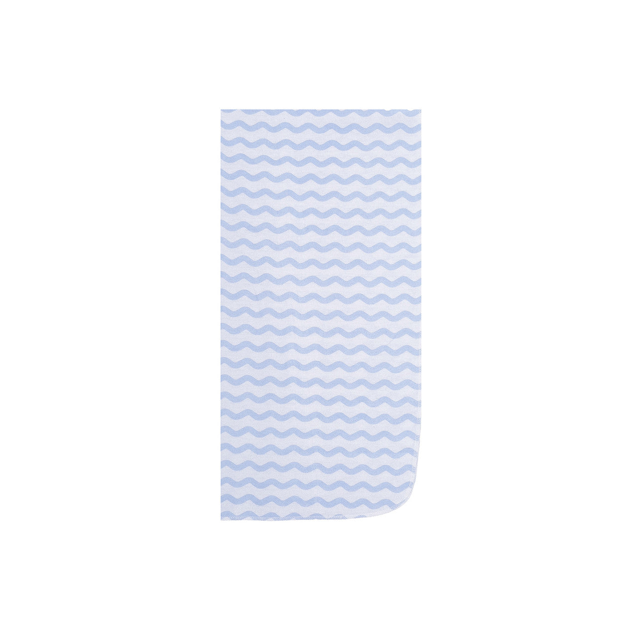 EVERYDAY KIDS 4 Pack Flannel Receiving Baby Blanket Set - Nautical/Wavy Stripes