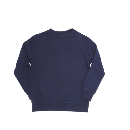 EVERYDAY KIDS Girls’ Fleece Navy Blue Crewneck Sweatshirt