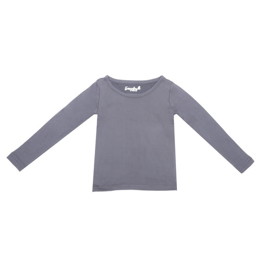 EVERYDAY KIDS Boys Dark Gray Thermal Top and Bottom Underwear Set
