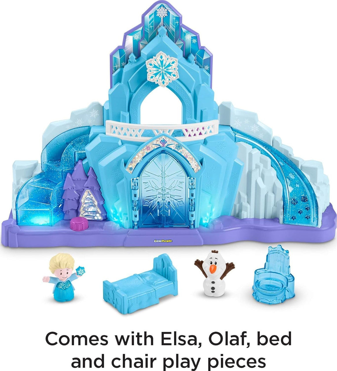 Fisher-Price Little People Toddler Playset Disney Frozen Elsa’s Ice Palace Musical Toy