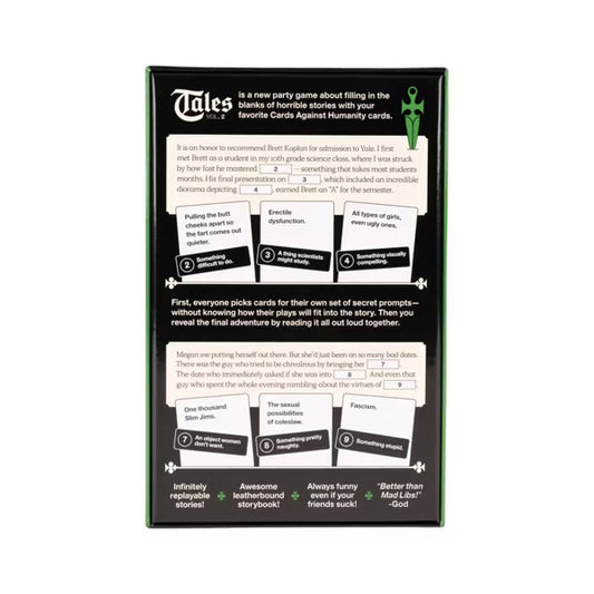 Cards Against Humanity Twists: Tales Vol. 2, A Fill-in-the-Blank Story Party Game for Horrible People, Ages 17+, 2+ Players