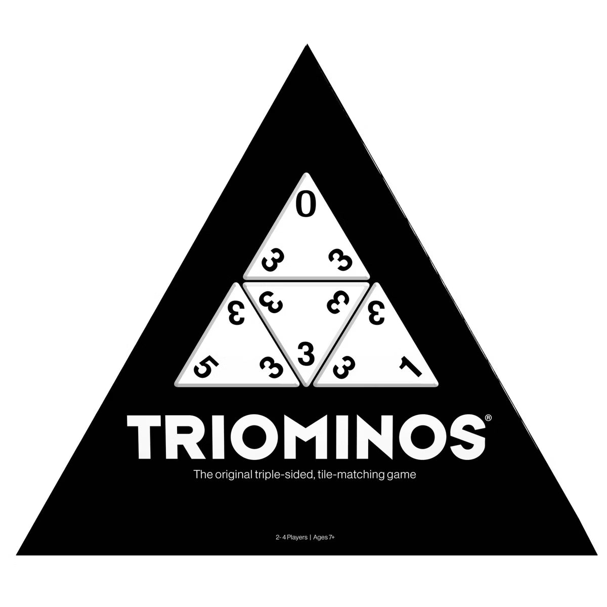 Triominos The Original Triple-Sided Tile-Matching Game, Classic Triangular Domino Strategy Board Game for Kids & Families, Ages 7+, 2-4 Players