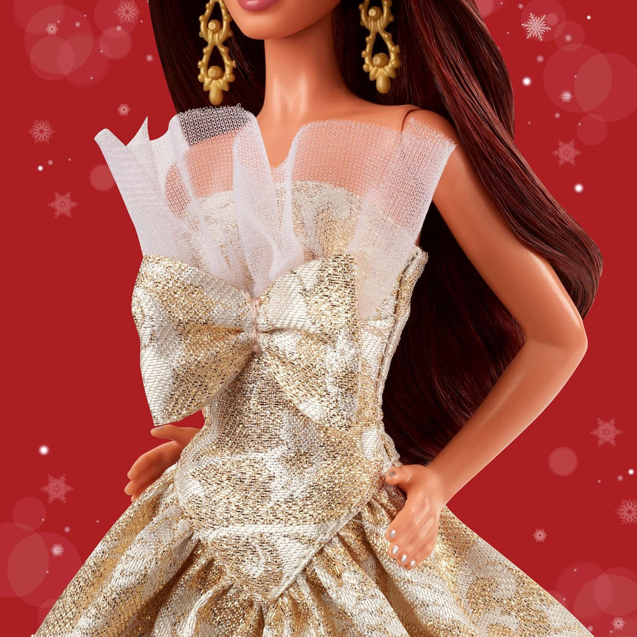 Barbie Signature 2025 Holiday Dark Brown Hair Fashion Doll