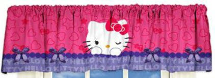 Hello Kitty 'Peek-A-Boo' Satin Window Valance