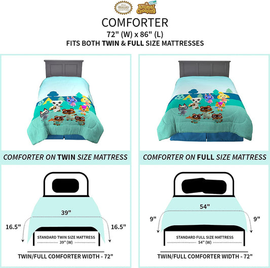 Animal Crossing Twin/Full comforter