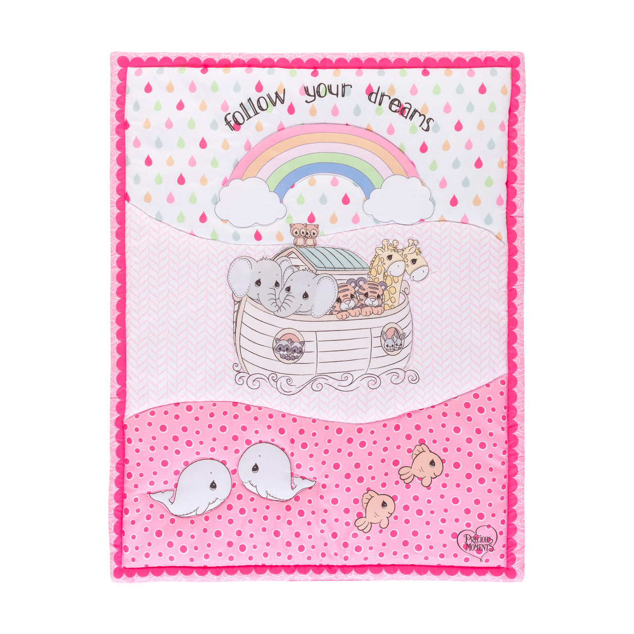 Precious Moments Girls 4 Pc Crib Bedding Set