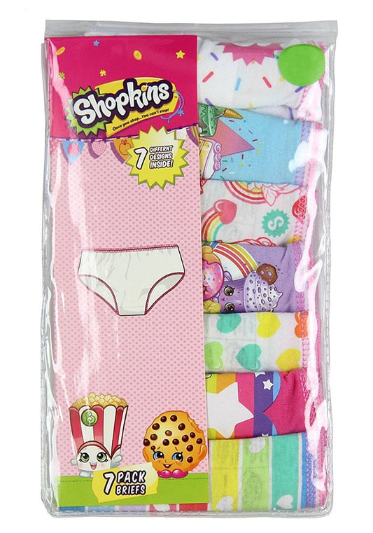 Shopkins 7-Pack Underwear Briefs-Size 8