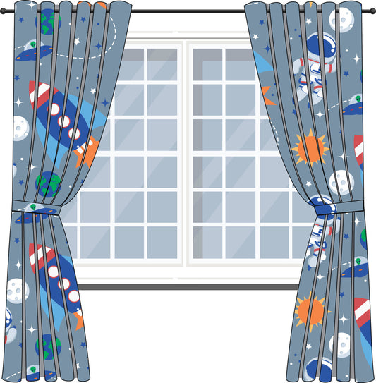 Everyday Kids Outer Space Adventures Drapes