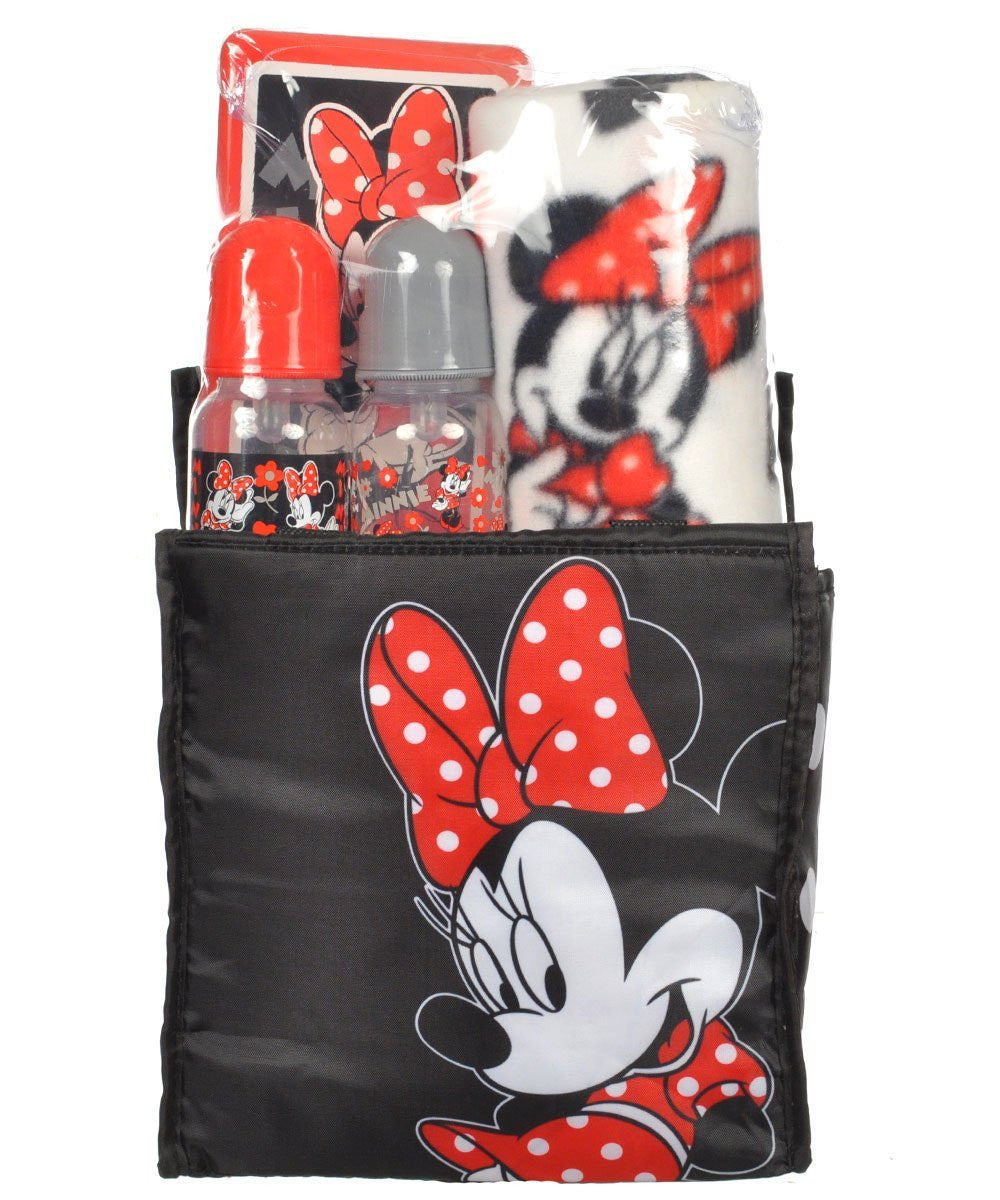 Minnie Mouse "Dotted Magic" 5-Piece Diaper Bag Gift Set - black, one size by Cudlie Accesories