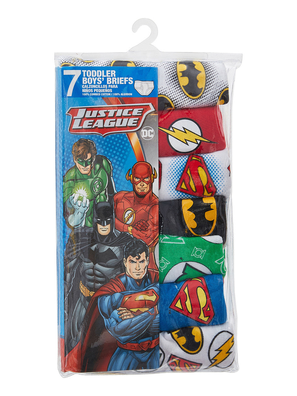 DC Justice League Toddler Boys 7-Pack Briefs – Soft Cotton Superhero Underwear