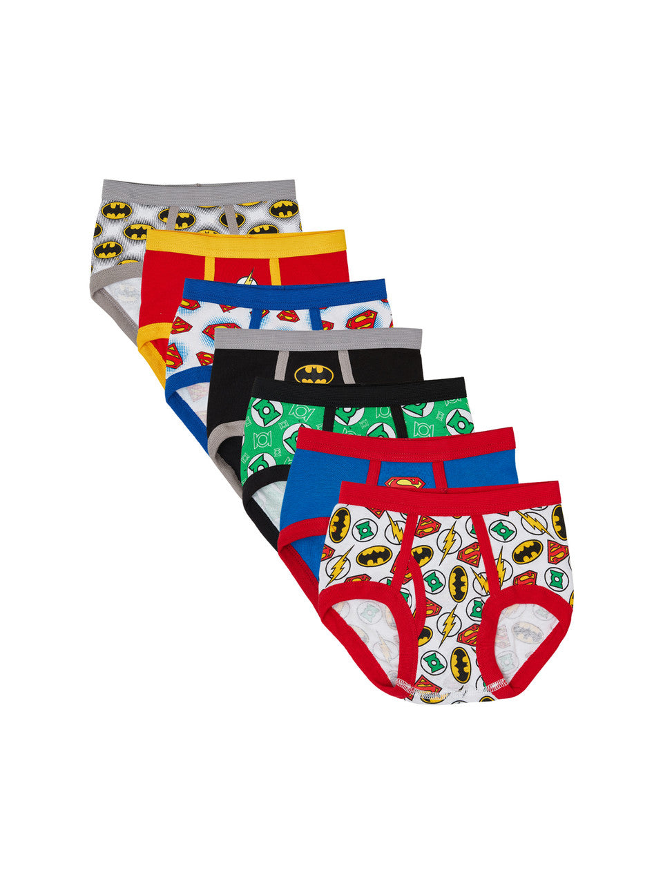 DC Justice League Toddler Boys 7-Pack Briefs – Soft Cotton Superhero Underwear