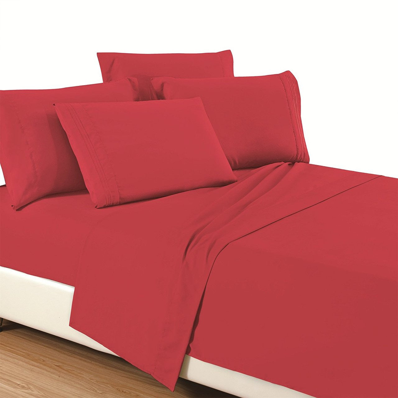 Fifth Avenue Home 'Tango Red' Queen Size Bed Sheet Set