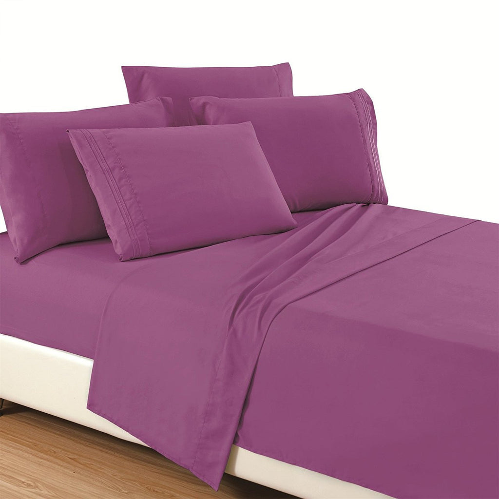 Fifth Avenue Home 'Purple' Full Size Bed Sheet Set