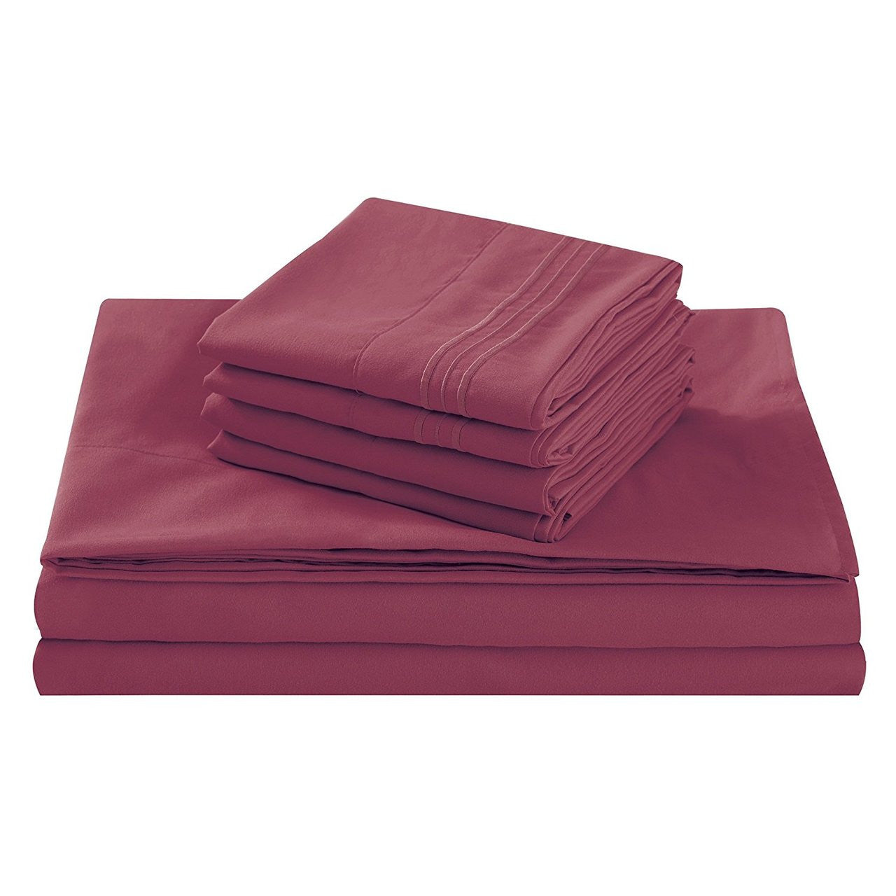 Fifth Avenue Home 'Burgundy' Full Size Bed Sheet Set
