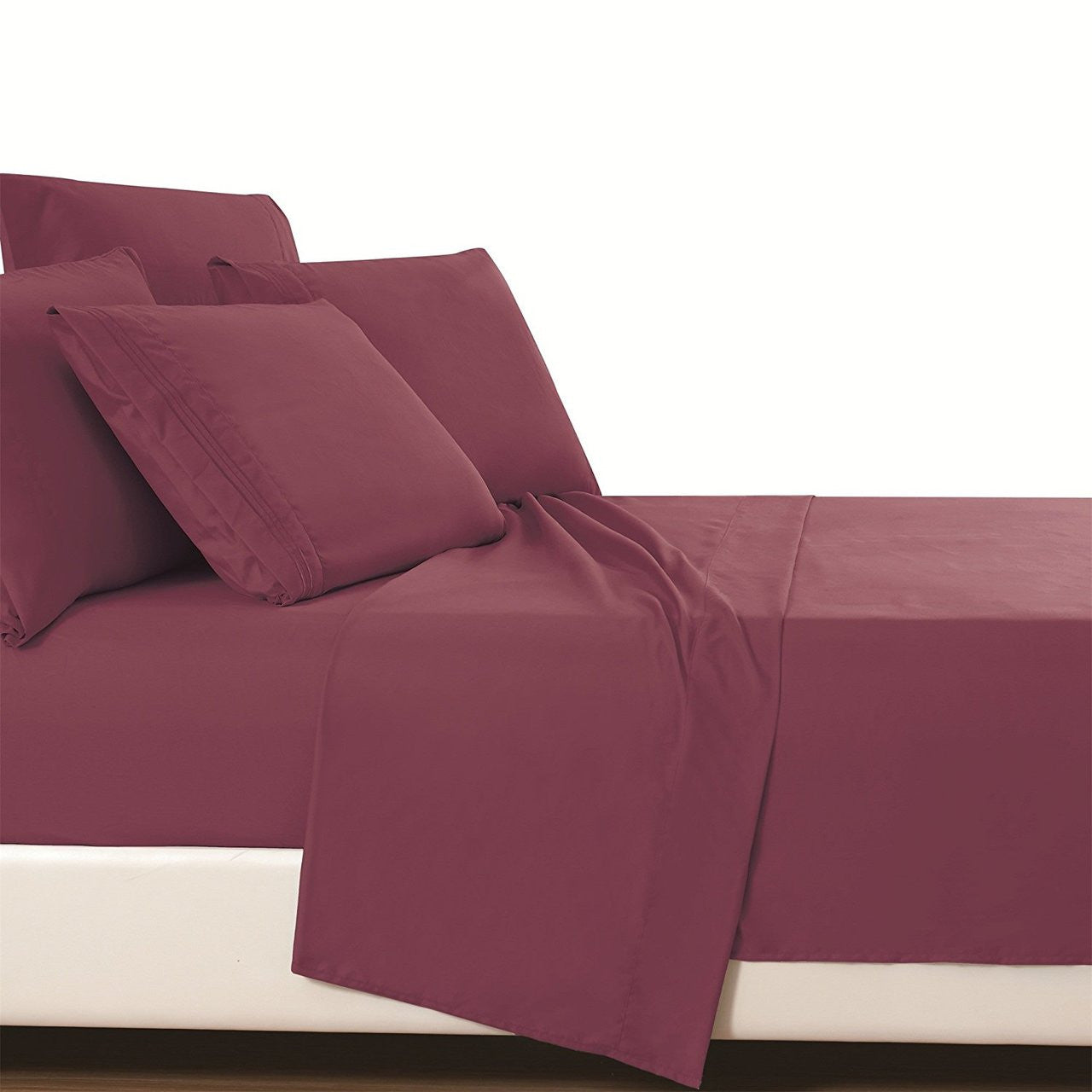 Fifth Avenue Home 'Burgundy' Full Size Bed Sheet Set