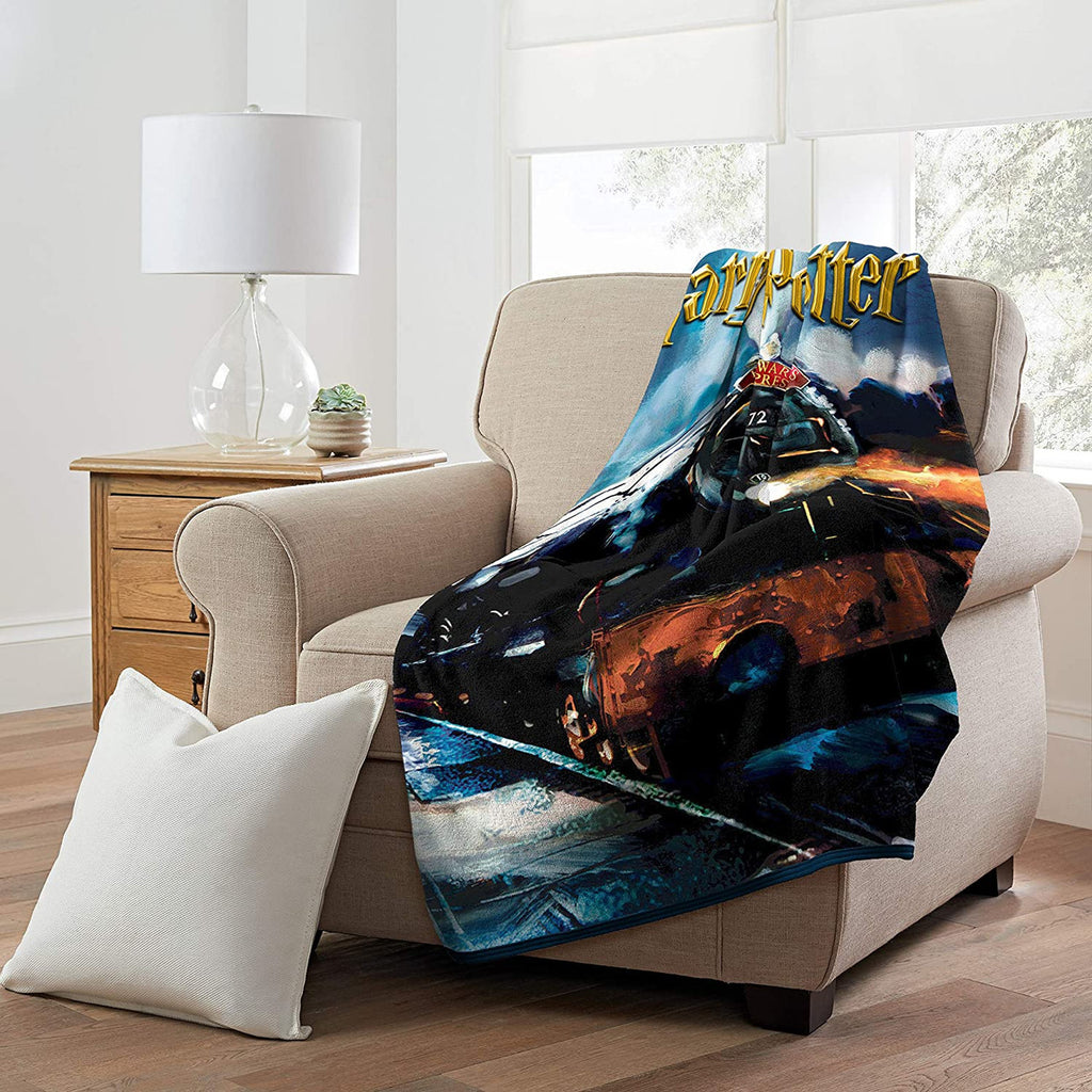 Harry Potter "To Hogwarts" Super Plush Throw