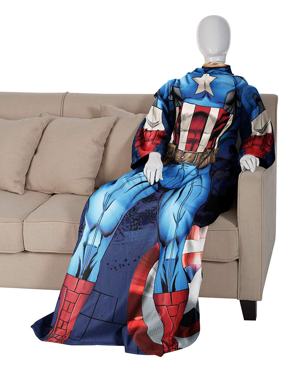 Captain America "First Avenger" Adult Comfy Throw
