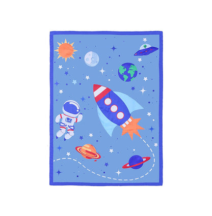 Everyday Kids 4 Piece Toddler Bedding Set - Outer Space Adventures