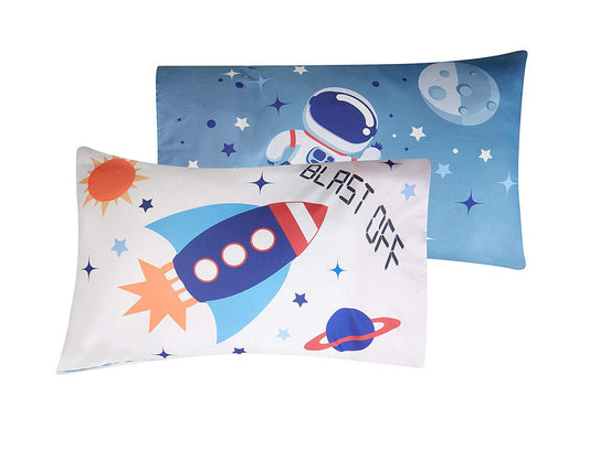 Everyday Kids 4 Piece Toddler Bedding Set - Outer Space Adventures