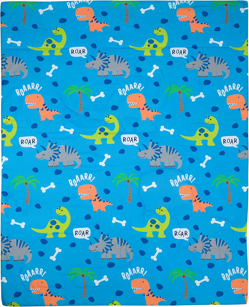 Everyday Kids 4 Piece Dinosaurs Toddler Bedding Set