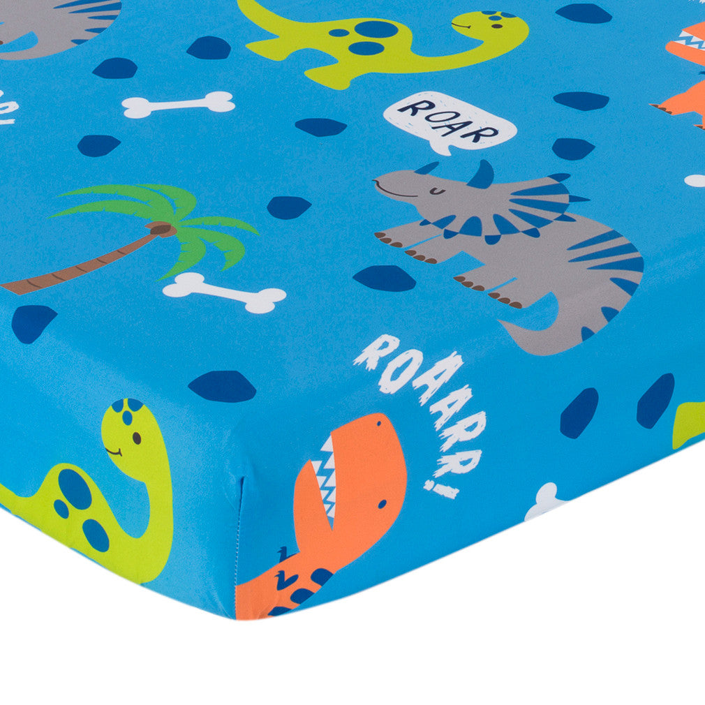 Everyday Kids 2 Piece Dinosaur Toddler Sheets Set
